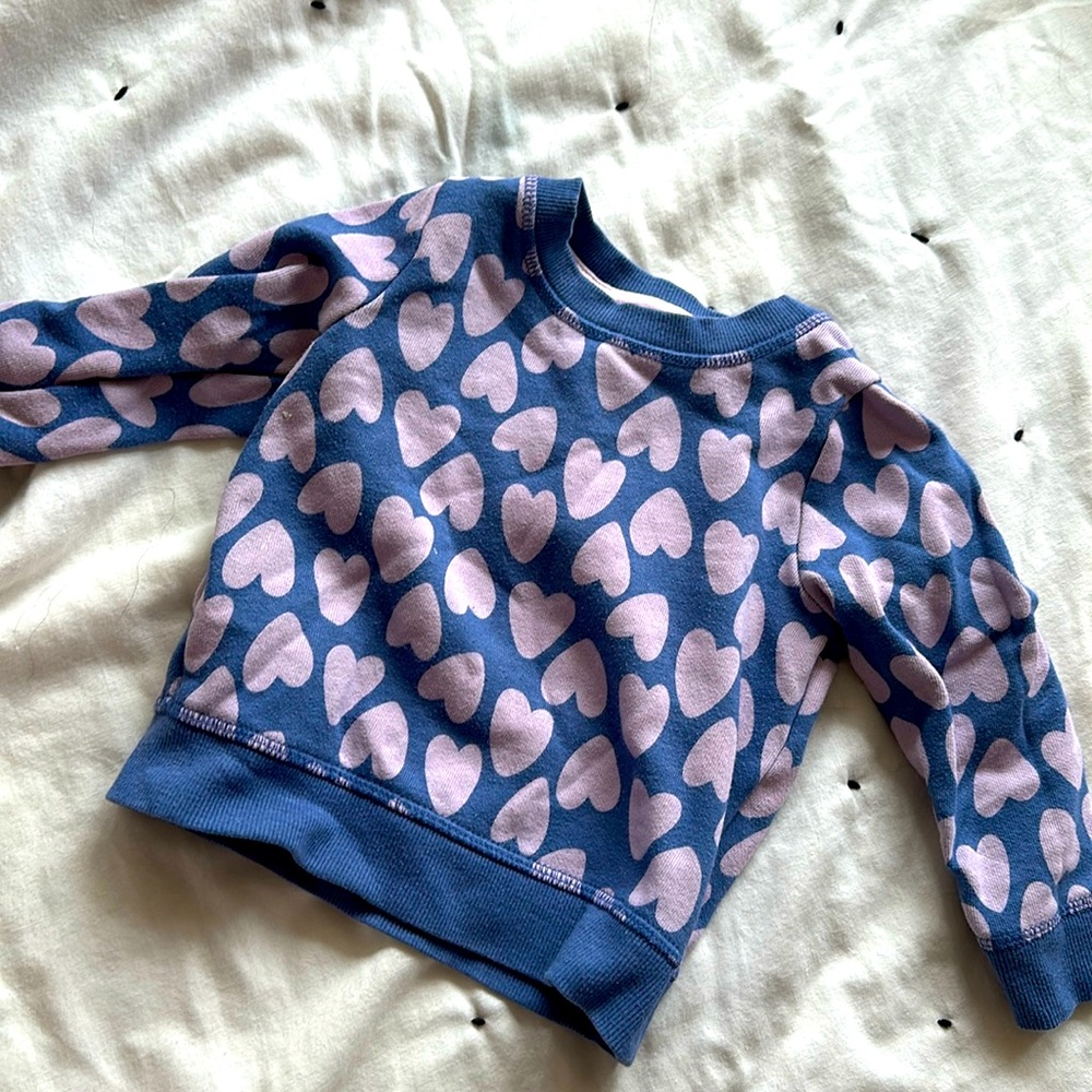 Cat and Jack heart sweatshirt